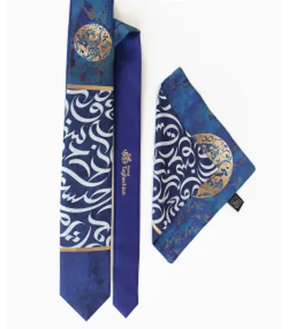 ست کراوات و پوشت مردانه طاقه چیان مدل 793