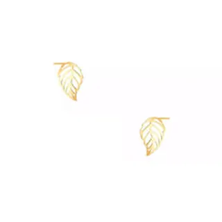 گوشواره طلا زنانه طرح برگ زرافشان