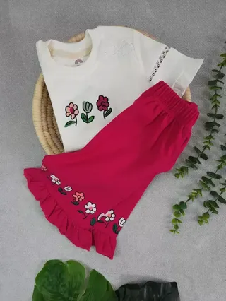 تیشرت و شلوارک دخترانه بهار