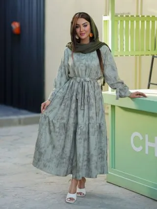 کفتان   (ساحلی )زنانه  یقه گرد پیراهنی جنس  گازوئیلی درجه یک فری سایز تا ۴۸