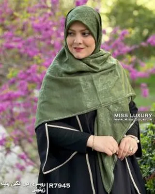روسری مجلسی نخی پتینه R7944