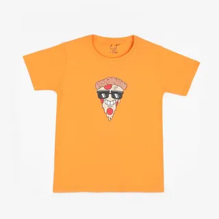 تی شرت آستین کوتاه پسرانه لینتل  مدل pizza کد 0050