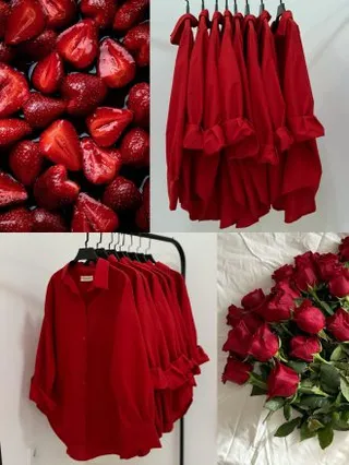 شومیز قرمز 🍓
