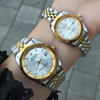 ساعت مچی زنانه و مردانه رولکس دیت جاست datejust کیفیت قوی رنگبندی شارژ شد با ارسال رایگان 