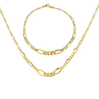 نیم ست طلا 18 عیار زنانه گالری رحمانی مدل فیگارو کونیک