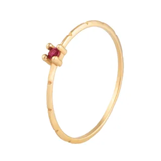 انگشتر طلای زنانه 18 عیار بان گالری مدل سولیتر لوکا اناری