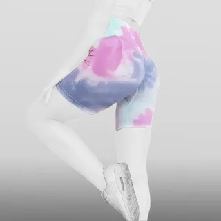 شورتک ورزشی آبرنگی پشت چین دار سیملس SH-A42