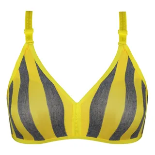 سوتین زنانه ماییلدا مدل راهراه بدون فنر کد 5046 ر...