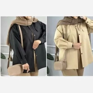 شومیز مانتویی داکرون زنانه فری تا46