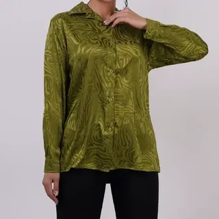 شومیز زنانه ساتن طرح دار 