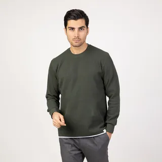 پلیور مردانه باینت مدل 945-3 رنگ سبز تیره
