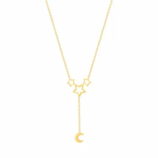 گردنبند طلا 18 عیار زنانهمدل ستاره