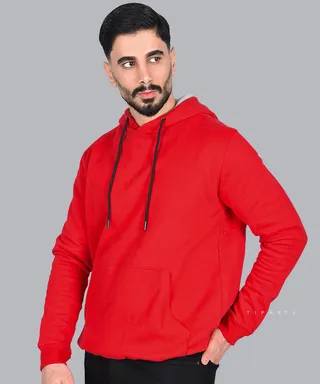 هودی قرمز ساده برند تیپ نتی 3072