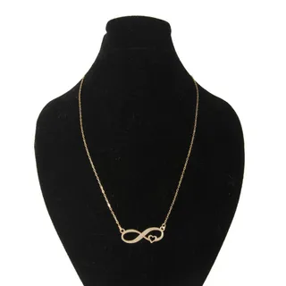 گردنبند طلا 18 عیار زنانه با زنجیر حلقه‌ای (فلامین...