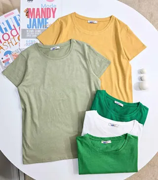 تیشرت بیسیک نخ پنبه کد 4632