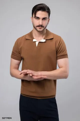 تیشرت یقه هفت بافت اولد مانی