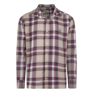 پیراهن آستین بلند یقه برگردان مردانه مدل  PANBE2