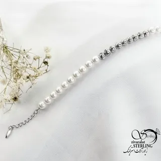 دستبند گوی و مروارید مارک ژوپینگ کد 17596
