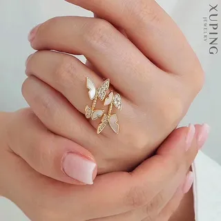 انگشتر پروانه صدفی ژوپینگ کد 603