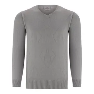 پلیور مردانه رایکا مدل 2290 رنگ طوسی